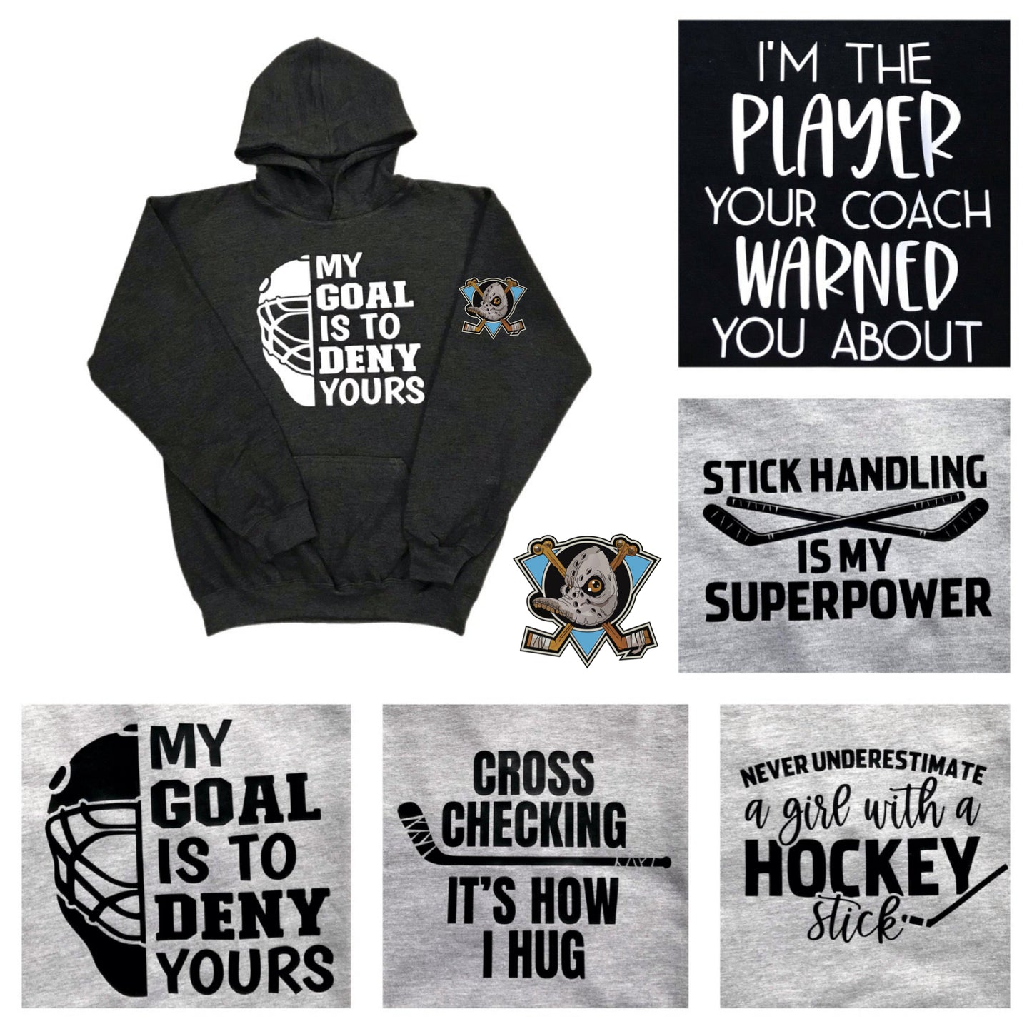 High quality Hoodies Hockey quote