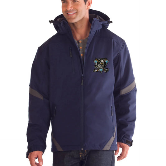 Dufferin Ducks Winter insulated Softshell Jacket w/ Detachable Hood (Men, Youth and Ladies sizes)