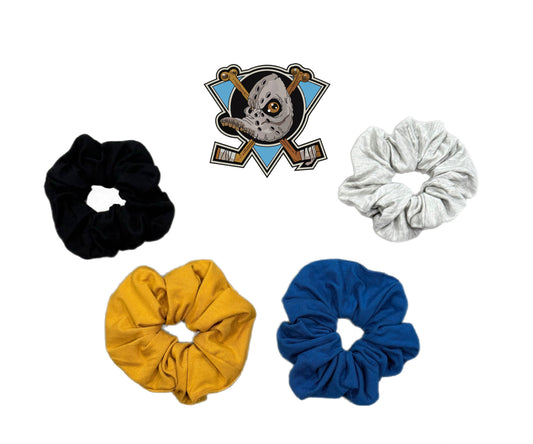 Dufferin Ducks colors - 4 Scrunchies set