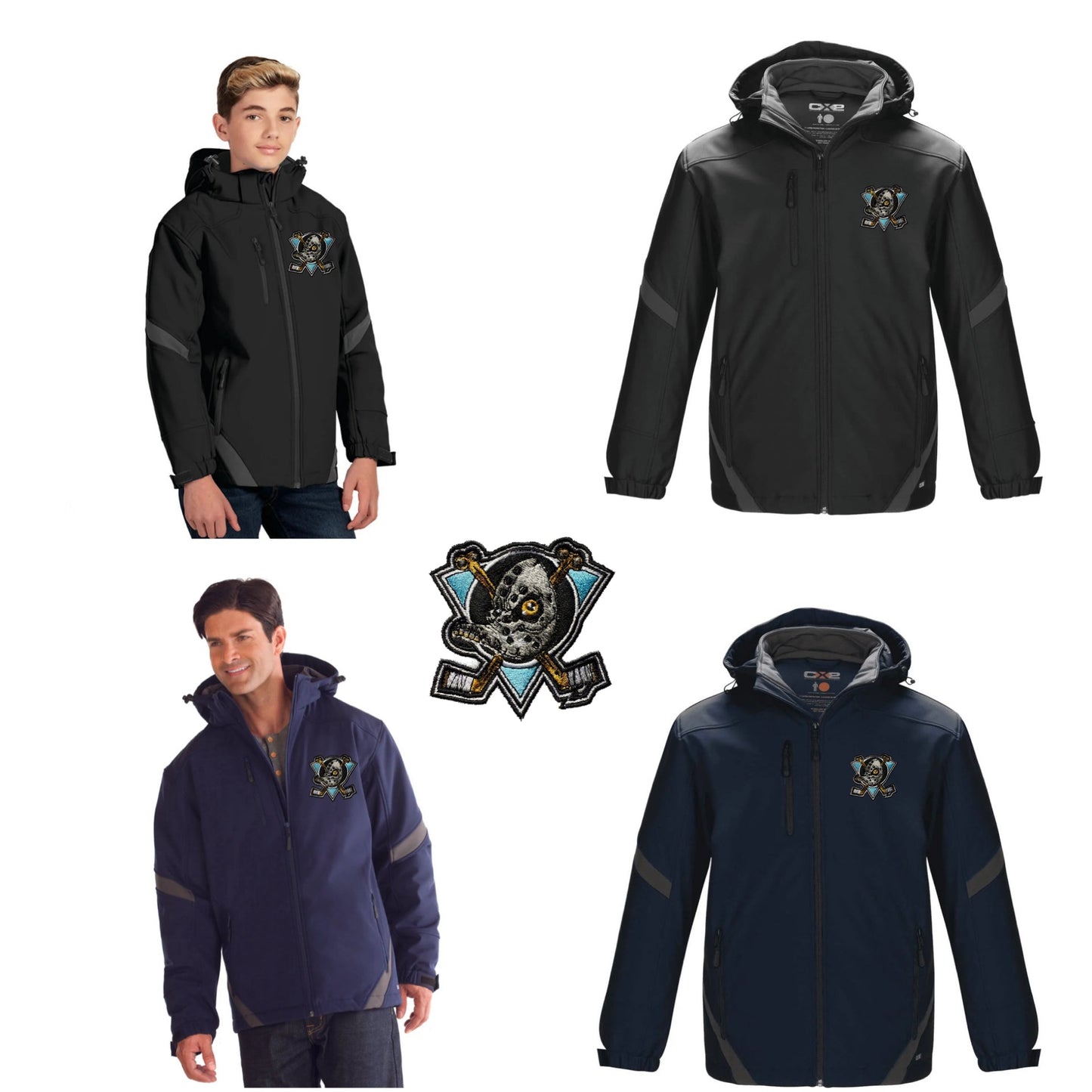 Dufferin Ducks Winter insulated Softshell Jacket w/ Detachable Hood (Men, Youth and Ladies sizes)