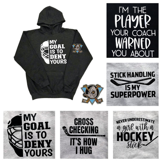 High quality Hoodies Hockey quote