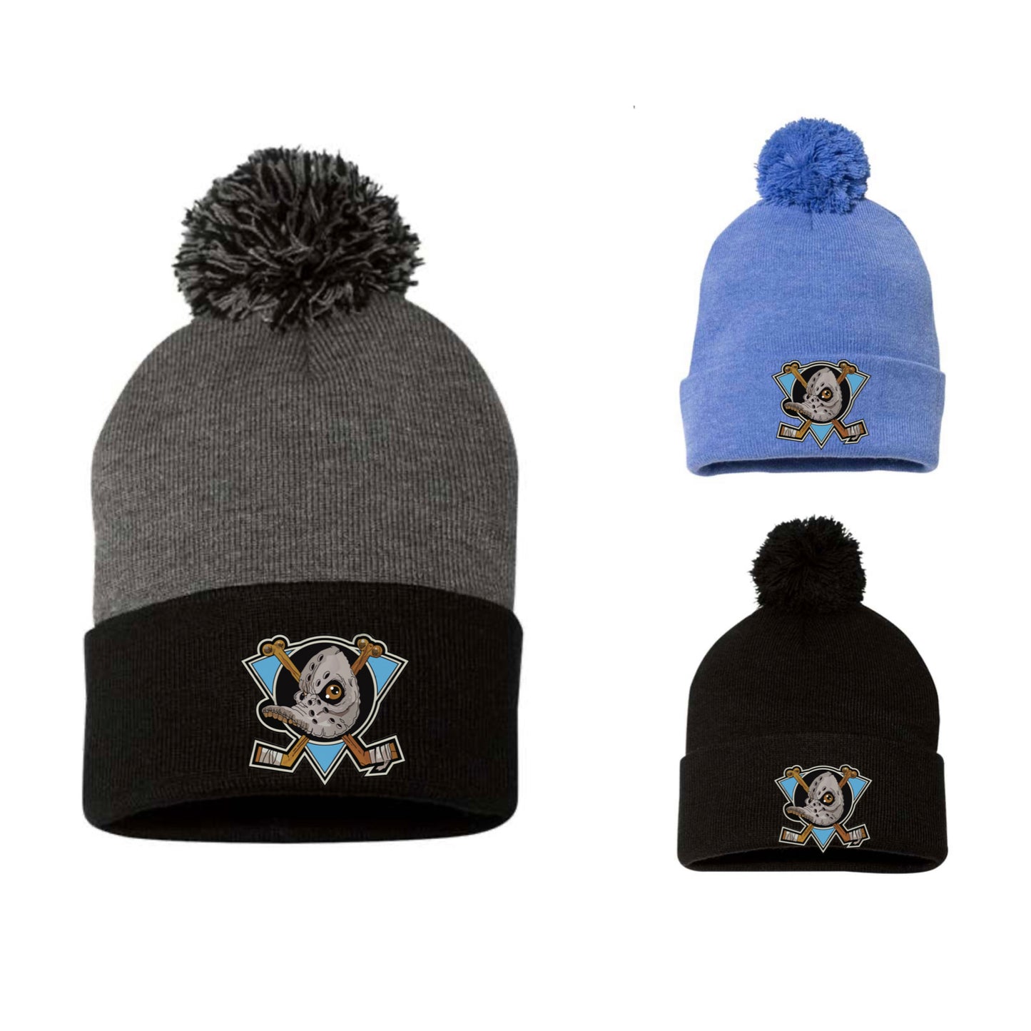 Cuffed Toque with Pompom